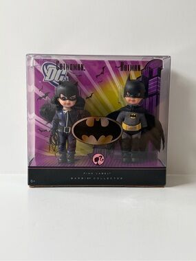 Barbie Kelly Catwoman & Tommy Batman DC Comics Pink Label Doll Set